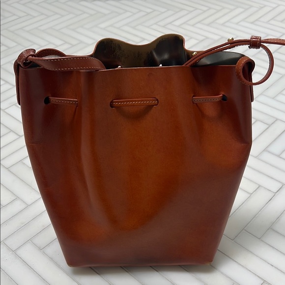 MANSUR GAVRIEL Brown Leather Bucket Bag - Picture 4 of 14